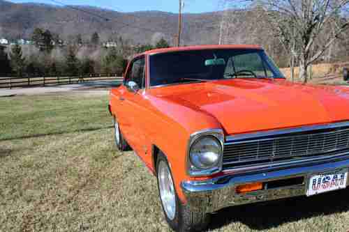 1966 Chevy II Nova 327ci hugger orange, image 5