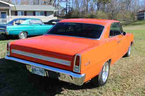 1966 Chevy II Nova 327ci hugger orange, image 7
