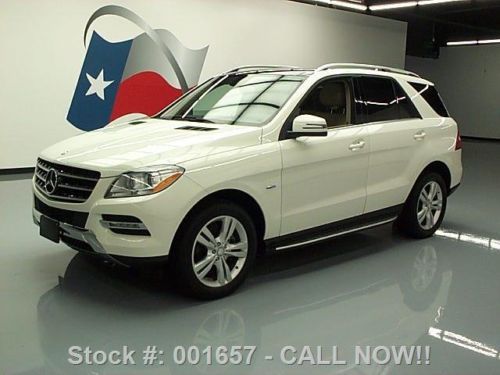 2012 mercedes-benz ml350 4matic awd pano roof nav 19k texas direct auto