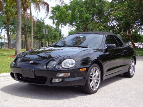 Celica gt, triple black, wood trim, 5 spd, tint, serviced, reliable, fun! s.fl