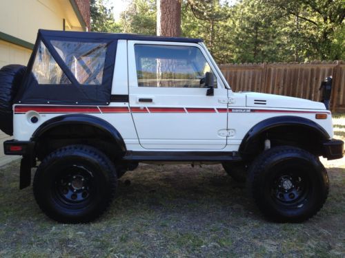 1987 suzuki samurai jx 4x4  - lifted 5.1 tcase - tow bar - 100% rust free