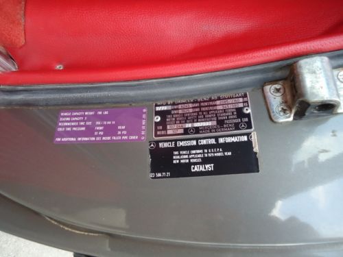 1979 MERCEDES BENZ 450SL 400 SERIES 450 SL CONVERTIBLE, image 7