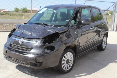 2014 fiat 500l damaged junk title only 2k miles economical runs! loaded l@@k!!