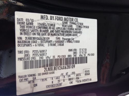 2010 Lincoln Town Car Executive L Sedan 4-Door 4.6L, US $17,400.00, image 4