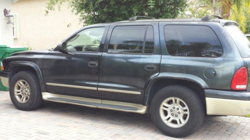 2001 dodge durango slt 4.7l 4x2 black / tan