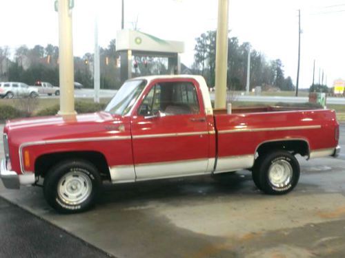 1978 c-10 short bed white &amp; red