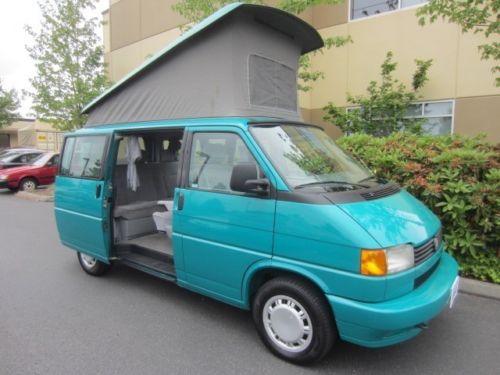 1993 volkswagen eurovan camper westfalia poptop lo mi all records xtra clean!!!