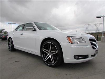 14 chrysler 300 c white beige interior navigation back up cam 22 inch lexani wls