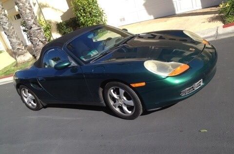 2002 porsche boxster roadster convertible 2-door 2.7l  manual transmission green