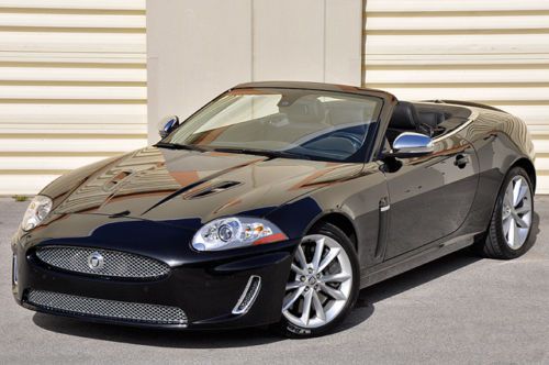 2011 jaguar xkr convertible! 5k miles! factory warranty and maintenance! loaded!