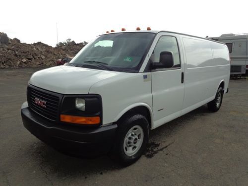 2008 gmc savana extended cargo van 6.6 duramax turbo diesel low miles no reserve