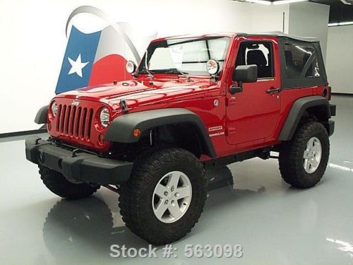 2011 jeep wrangler sport 4x4 lift 6-spd soft top 32k mi texas direct auto