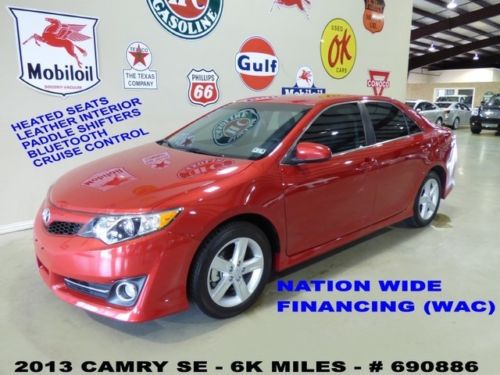 2013 camry se,automatic,paddle shifters,htd lth,b/t,17in wheels,6k,we finance!!