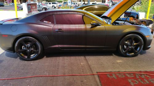 Matte black 2014 2lt rs chevy camaro -low miles- plus extras