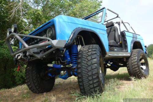 1976 ford bronco 4x4 stroked 408 ci v8 custom built show quality 4x4 / video