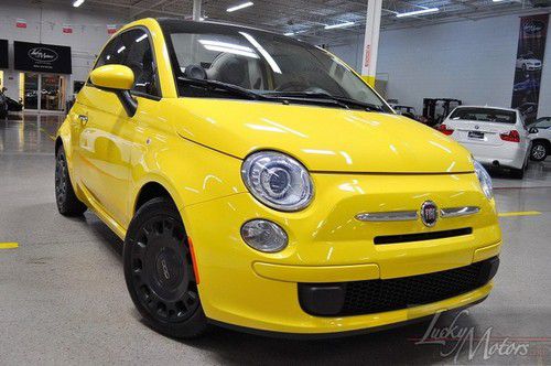 2012 fiat 500 pop convertible, one florida owner, cold air intake, 5-sp manual