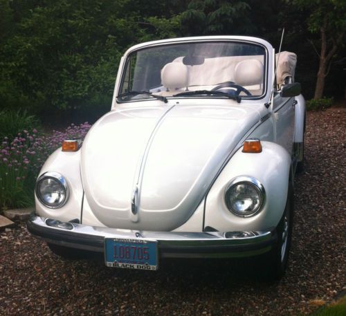 1979 volkswagon karmann beetle convertible - 12082 miles since new