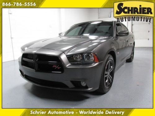 13 dodge charger r/t awd gray black roof 19 wheels automatic