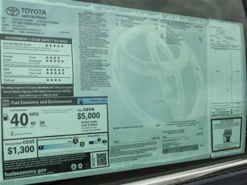 2014 toyota avalon hybrid xle touring