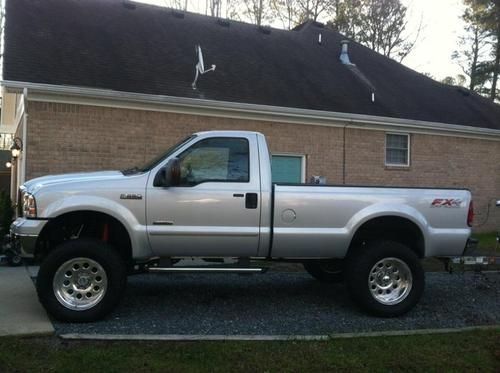 2007 ford f-250 diesel, silver xlt