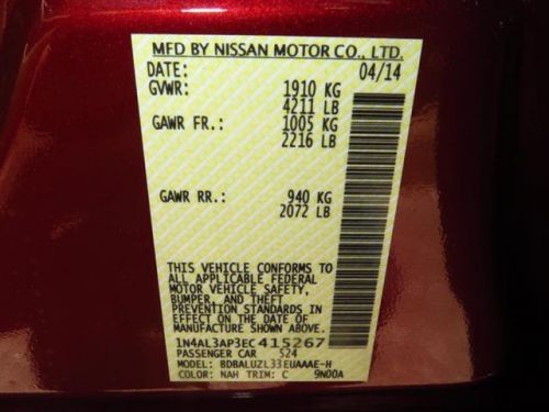 2014 Nissan Altima 2.5 SV, US $22,354.00, image 4