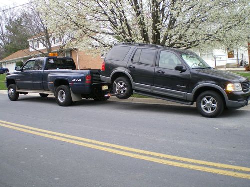 01 ram3500 5.9l ho turbo diesel 4x4 6sp ram 3500 drw dually tow wheel lift plow