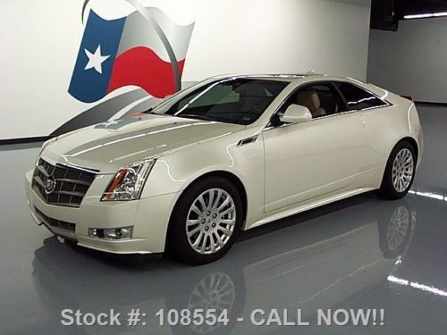 2011 cadillac cts 3.6 premium coupe sunroof nav 41k mi texas direct auto