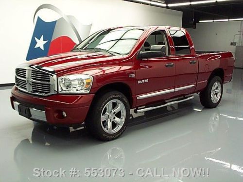 2008 dodge ram laramie quad 5.7l hemi htd leather 20&#039;s  texas direct auto