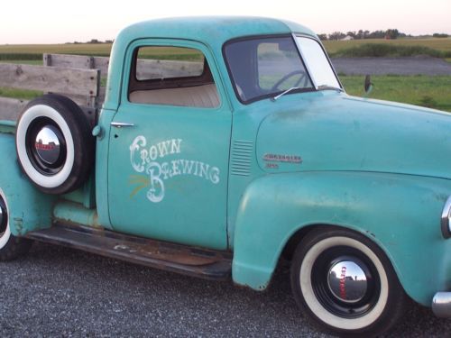 1950 chevy 3100 rat rod shop truck trade, image 2