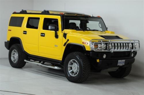 2005 hummer h2 6.0 leather navigation dual monitor dvd sunroof running boards
