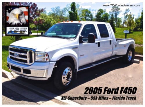 2005 ford f450 crew cab hauler - 6.0 diesel - 55k miles - florida truck