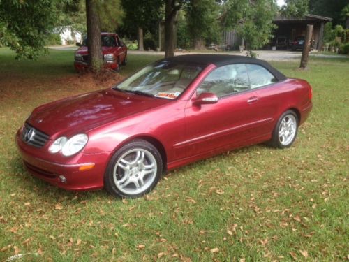 Firemist red mercedes clk