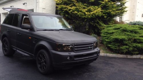 2007 land rover range rover sport hse sport utility matte black