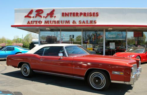 Cadillac eldorado convertible,all original # matching car,no reserve,clean