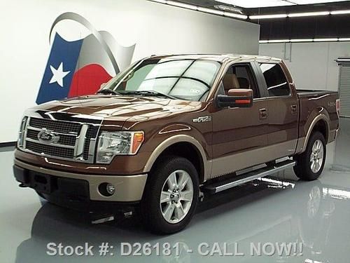 2011 ford f150 4x4 lariat crew sunroof nav rear cam 37k texas direct auto