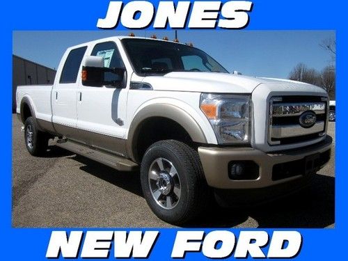 New 2013 ford super duty f-350 4wd crew cab king ranch diesel msrp $63020