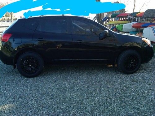 Black 2009 nissan rogue s sport utility 4-door 2.5l fully loaded premium blk rim