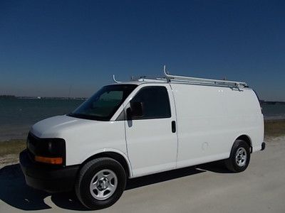 08 chev express 1500 cargo - adrian steel bin package - clean florida owned van