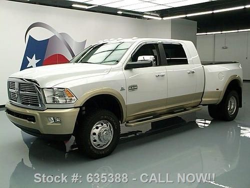 2011 ram 3500 laramie longhorn mega diesel drw 4x4 nav! texas direct auto