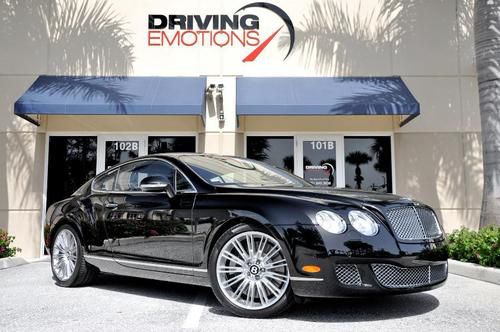 2010 bentley continental gt speed! blk/blk! low miles!!