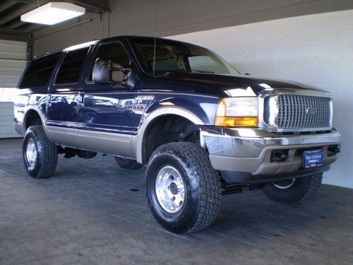 2000 ford excursion ltd 4wd 6.8l v10 lthr 3rd row lifted 159k