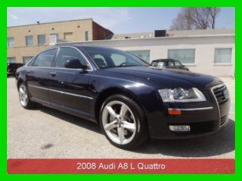 2008 audi a8l long wheel base quattro premium navigation 1 owner clean carfax