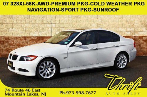 07 328xi-58k-awd-premium pkg-cold weather pkg-navigation-sport pkg-sunroof