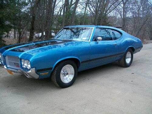 Gorgeous 1972 oldsmobile cutlass 442 clone viking blue musclecar no reserve !!!!