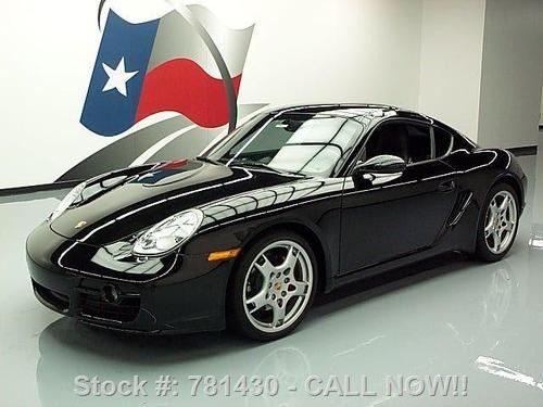 2007 porsche cayman s sport chrono 6-spd blk on blk 27k texas direct auto