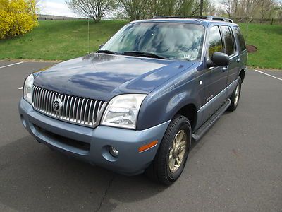 2002 mercury mountaineer  awd leather heated seats 3rd row seat no reserve
