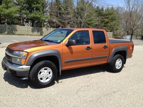 Beautiful orange crew cab 2004 chevy colorado z71 4x4 ~ 158k hwy mi ~ runs 100%