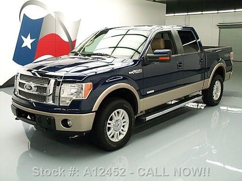 2012 ford f-150 lariat ecoboost 4x4 sunroof nav 29k mi texas direct auto