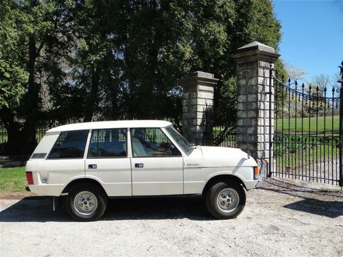 '88 range rover w/ '77 body, 4x4 &amp; recently rebuilt v8 no reserve