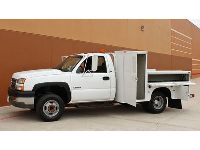 2005 chevy 3500 2wd service utility bed welding dually 6.0l v8 single-cab auto